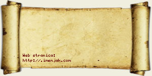 Milana Abramović vizit kartica